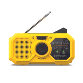 Emerson Emergency AM / FM Radio with Weather Band and Power Bank Emerson Emergency AM / FM Radio with Weather Band and Power Bank